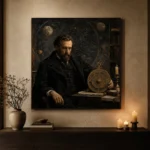 Celestial Astronomer Classical Portrait Wall Art Canvas Print - Image 6