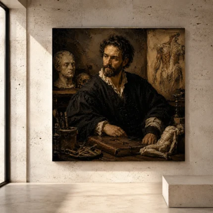 Classical Portrait Wall Art wall art print for elegant interiors