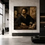Anatomist Scholar Classical Portrait Wall Art Canvas Print - Image 3