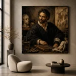 Anatomist Scholar Classical Portrait Wall Art Canvas Print - Image 5