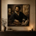 Anatomist Scholar Classical Portrait Wall Art Canvas Print - Image 6