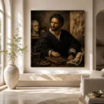 Anatomist Scholar Classical Portrait Wall Art Canvas Print - Image 8