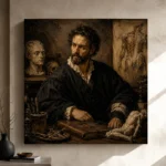 Anatomist Scholar Classical Portrait Wall Art Canvas Print - Image 9