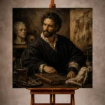 Anatomist Scholar Classical Portrait Wall Art Canvas Print - Image 10