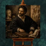 Anatomist Scholar Classical Portrait Wall Art Canvas Print - Image 11