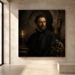 Classical Portrait Wall Art wall art print for elegant interiors