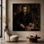 Apothecary Scholar Classical Portrait Wall Art Canvas Print - Image 5
