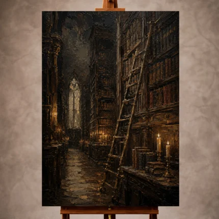 Dark Academia Wall Art wall art print for elegant interiors