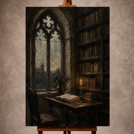 Dark Academia Wall Art wall art print for elegant interiors