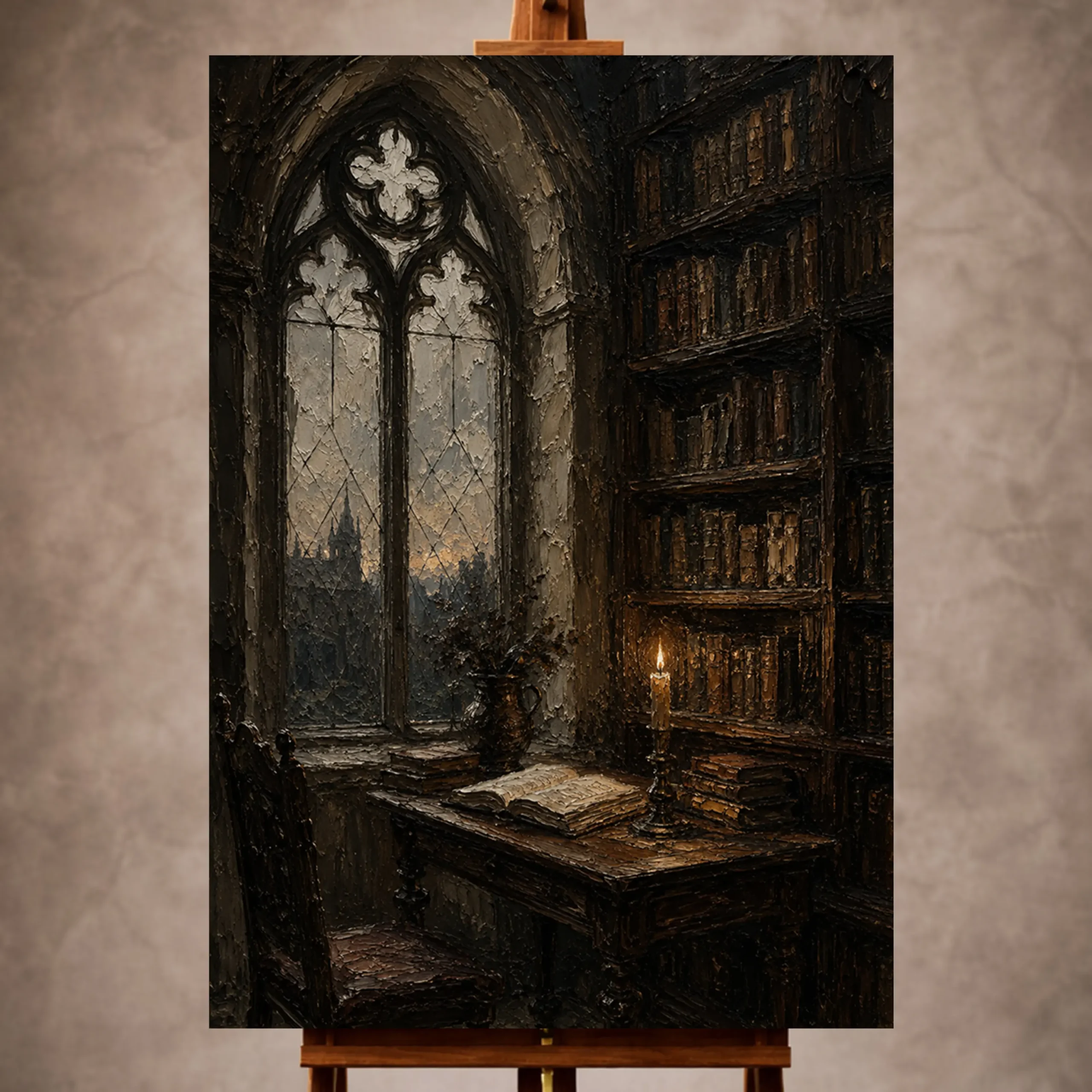 Premium Wall Art Dikey Html Edition – TNBRSM053 Image 1 Dark Academia Wall Art wall art print for elegant interiors