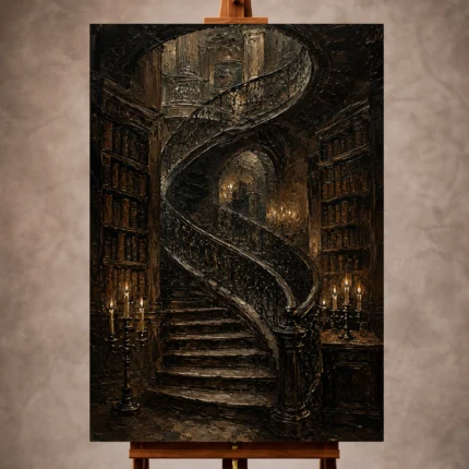 Dark Academia Wall Art wall art print for elegant interiors