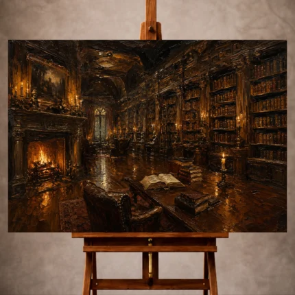 Dark Academia Wall Art wall art print for elegant interiors