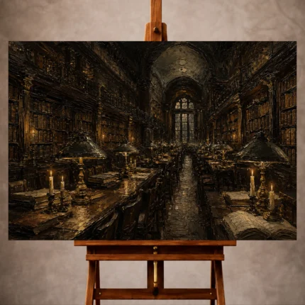 Dark Academia Wall Art wall art print for elegant interiors