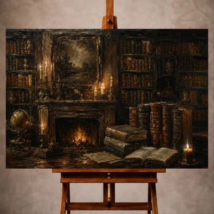 Dark Academia Wall Art wall art print for elegant interiors