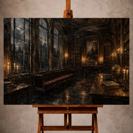 Dark Academia Wall Art wall art print for elegant interiors