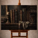 Dark Academia Wall Art wall art print for elegant interiors