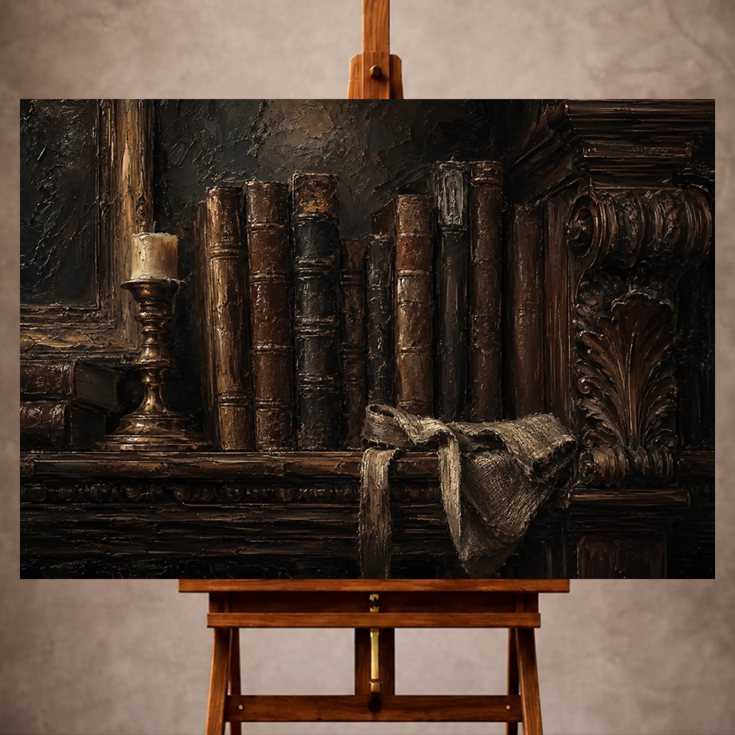 Premium Wall Art Yatay Html Edition – TNBRSM060 Image 1 Dark Academia Wall Art wall art print for elegant interiors