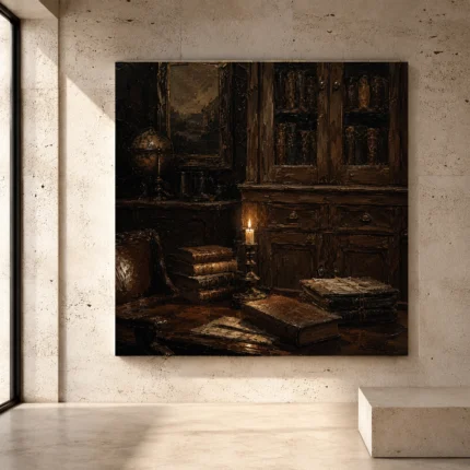 Dark Academia Wall Art wall art print for elegant interiors