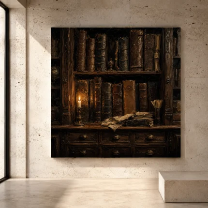 Dark Academia Wall Art wall art print for elegant interiors