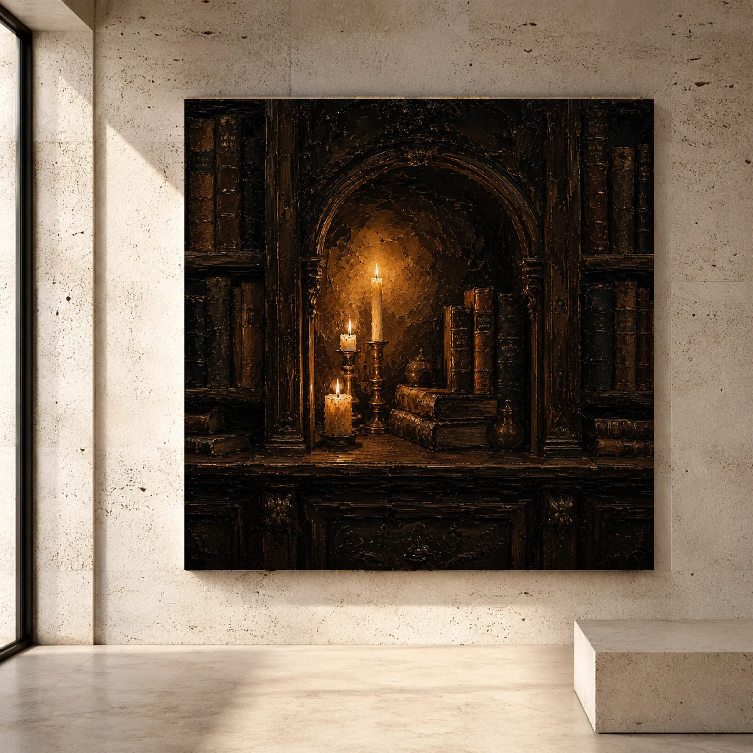 Premium Wall Art Kare Html Edition – TNBRSM063 Image 1 Dark Academia Wall Art wall art print for elegant interiors