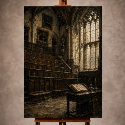 Dark Academia Wall Art wall art print for elegant interiors