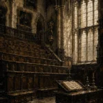 Gothic University Study Hall Dark Academia Wall Art Canvas Print