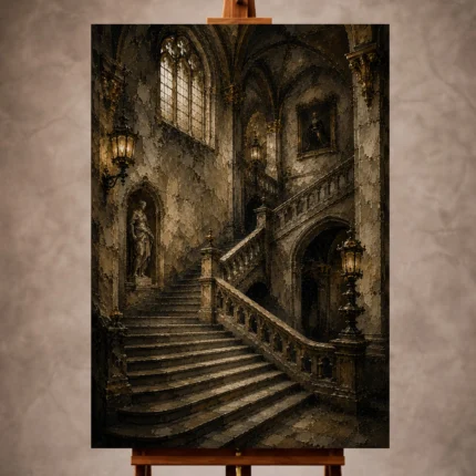 Dark Academia Wall Art wall art print for elegant interiors