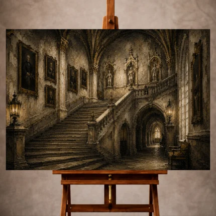 Dark Academia Wall Art wall art print for elegant interiors