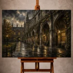 Dark Academia Wall Art wall art print for elegant interiors