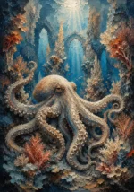 Majestic Coral Cathedral Underwater Wall Art Canvas Print