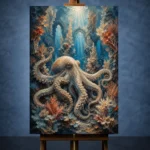 Majestic Coral Cathedral Underwater Wall Art Canvas Print - Image 2