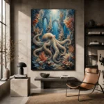 Majestic Coral Cathedral Underwater Wall Art Canvas Print - Image 3