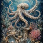 Graceful Pearl Reef Underwater Wall Art Canvas Print