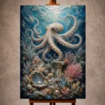 Graceful Pearl Reef Underwater Wall Art Canvas Print