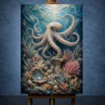 Graceful Pearl Reef Underwater Wall Art Canvas Print - Image 2