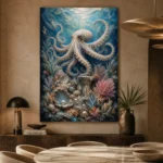 Graceful Pearl Reef Underwater Wall Art Canvas Print - Image 5