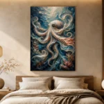 Elegant Ocean Currents Underwater Wall Art Canvas Print - Image 6