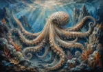 Expansive Octopus Seascape Underwater Wall Art Canvas Print
