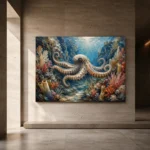 Panoramic Reef Corridor Underwater Wall Art Canvas Print - Image 5