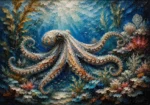 Panoramic Kelp Forest Underwater Wall Art Canvas Print