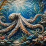 Panoramic Kelp Forest Underwater Wall Art Canvas Print