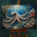Panoramic Kelp Forest Underwater Wall Art Canvas Print - Image 2