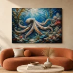 Panoramic Kelp Forest Underwater Wall Art Canvas Print - Image 3