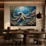 Panoramic Kelp Forest Underwater Wall Art Canvas Print - Image 4