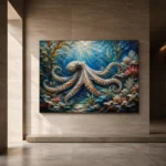 Panoramic Kelp Forest Underwater Wall Art Canvas Print - Image 5