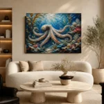 Panoramic Kelp Forest Underwater Wall Art Canvas Print - Image 6
