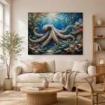 Panoramic Kelp Forest Underwater Wall Art Canvas Print - Image 7