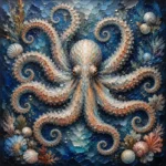 Radiant Octopus Underwater Wall Art Canvas Print