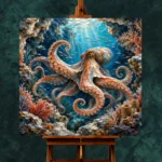 Secluded Grotto Underwater Wall Art Canvas Print - Image 2