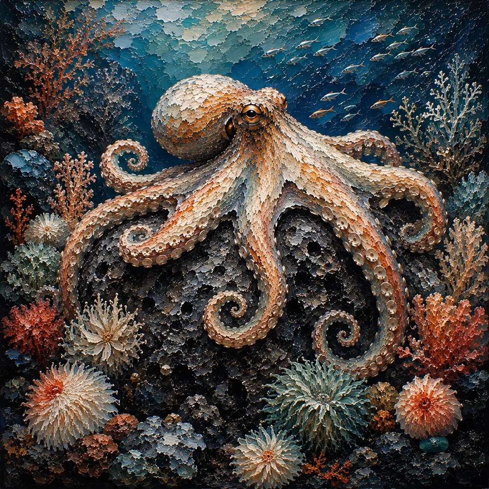 Majestic Volcanic Reef Underwater Wall Art Canvas Print